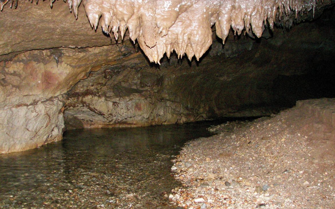 Aspecto da gruta
